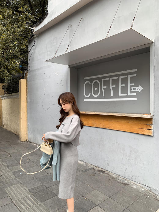 福利 金蘑菇菇 【上衣  】冷萃月光 娇俏内搭组 / 低饱和度清甜少女感内搭 小毛衣 商品图10