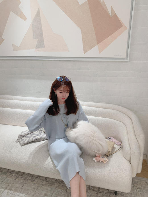 福利 金蘑菇菇 【上衣  】冷萃月光 娇俏内搭组 / 低饱和度清甜少女感内搭 小毛衣 商品图3