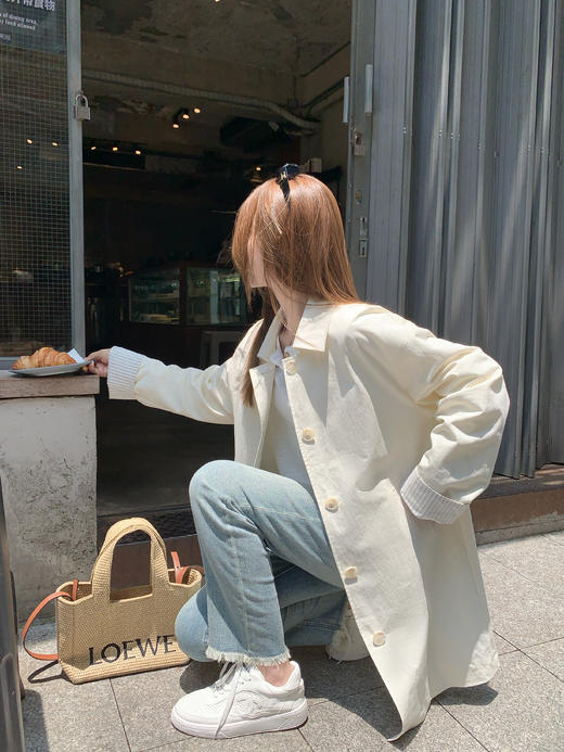 【269元任选2件】现货！成本巨贵，拍下包赚！温柔奶杏中长款风衣外套 商品图13