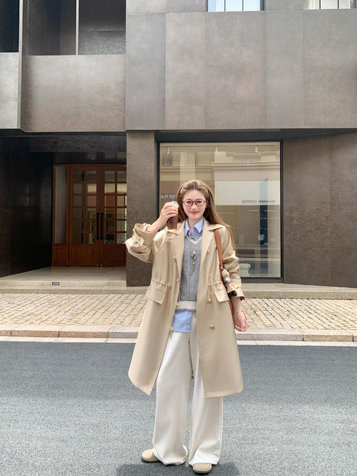 <曾小咸推荐>现货秒杀！微信超特价！收腰短款风衣外套 日常329.99 立减170 秒杀159.99！长款秒杀169.99！白色连衣裙秒杀99.99！ 商品图14