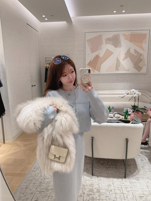 福利 金蘑菇菇 【上衣  】冷萃月光 娇俏内搭组 / 低饱和度清甜少女感内搭 小毛衣 商品图7