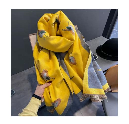 💕爱死这条围巾‼️舒服的色系，简约大方‼️【HOPENONO 国风翠鸟仿羊绒围巾】拯救你整个衣橱❤️，仿羊绒材质非常舒服 品质极好！ 商品图2