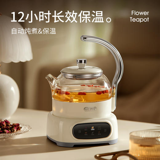 😍史诗级捡漏⏰品牌直发【德世朗花茶壶DDQ-SH229】❗现货1000单❗高颜值💕+随时出片‼️ ✅开放式实心手柄,金属电镀工艺打造而且防烫 商品图6