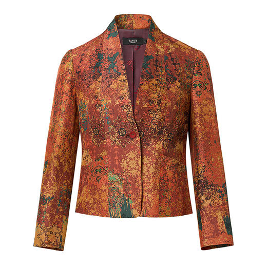 TANGYcollection2025冬季新品商场同款印花V领外套L254016 商品图4