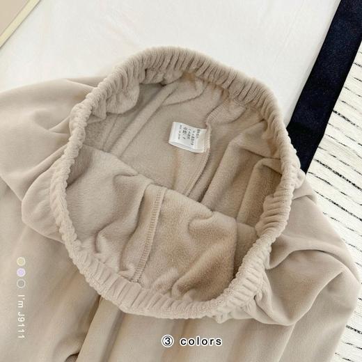 老米优品🎈3-5天。色系温柔治愈~ 宅家穿超chill！《暖暖绒加厚家居套装》澳毛绒光滑细腻，松弛温暖~ TZ251023A 商品图2