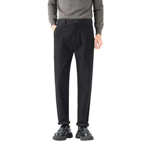 罗蒙秋冬款灯芯绒休闲裤男士舒适休闲通勤日常百搭分缝式加固前后底裆长裤子 商品图8