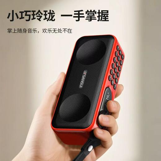 长续航多功能蓝牙音响，支持插TF卡，插U盘，便携高颜值 商品图1