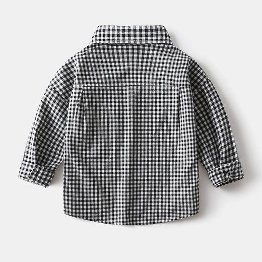 【69元起2件】全棉格子衬衫 2025新款可穿三季儿童纯棉磨毛长袖衬衫 商品图5