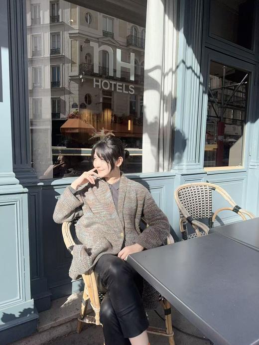 MAISON COVET纯山羊绒翻领外套上衣 商品图1