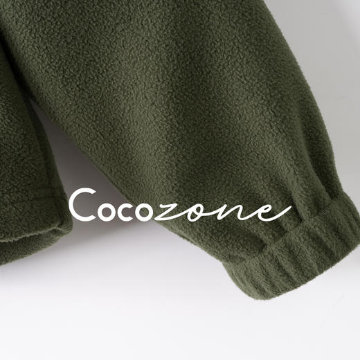 COCO ZONE 刘一一 半拉链连帽简约设计感百搭卫衣 CD1A1476 商品图3