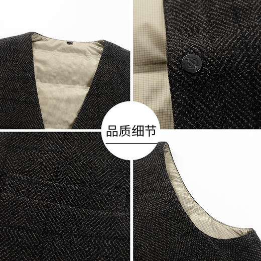 安东尼奥A&N 【90%鹅绒马甲】安东尼中年男士羽绒内搭马甲背心秋冬保暖内搭上衣6484633 商品图3