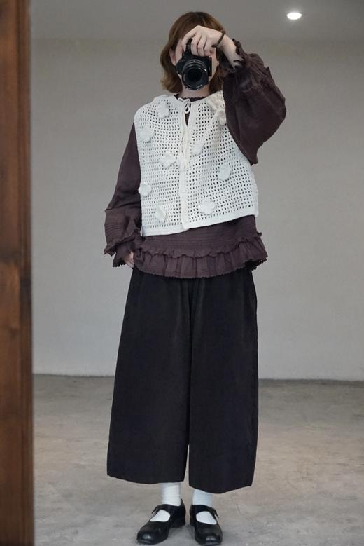 Tumugu 羊毛针织背心(2色可选) 商品图5