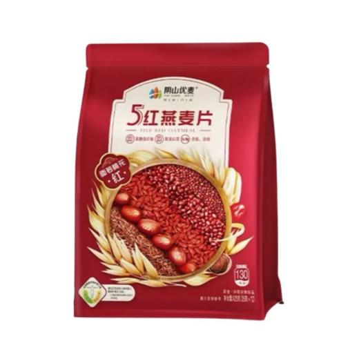 【超市】阴山优麦  即食冲调5红燕麦片 420g（35g*12包）/袋 商品图0