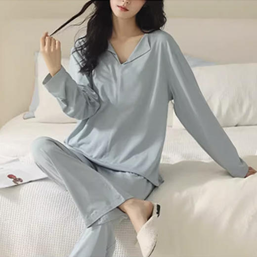 裁缝学苑AQ562新款V领莫代尔长袖睡衣纸样家居服女装女士带胸垫打版裁剪 商品图5