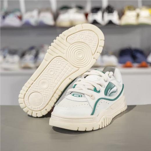 李宁女子2025春秋情侣鞋经典舒适防滑板鞋休闲鞋AGCV060-2 商品图5