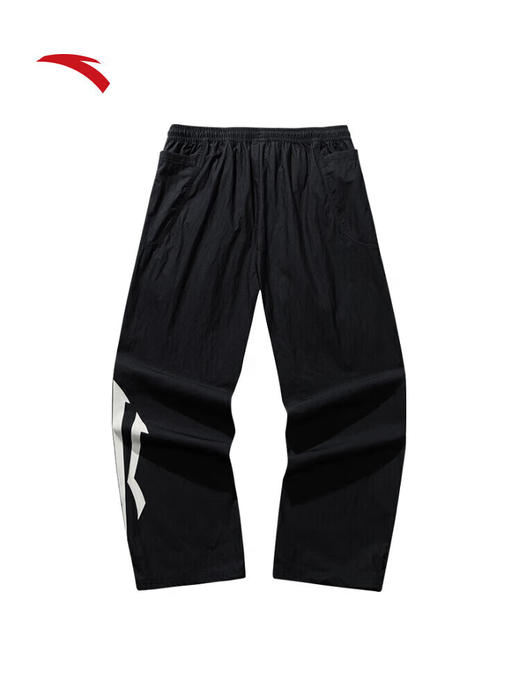 安踏凯里·欧文系列丨潮流美式休闲长裤男女直筒阔腿裤172531513 基础黑-2 商品图1