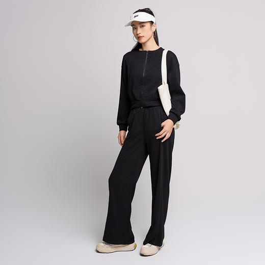 【sw速惟】 秋冬垂感阔腿裤宽松运动百搭休闲日常长裤拖地裤女 6084 商品图7