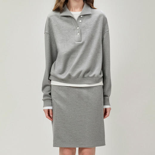 馥迦休闲时髦运动风卫衣半裙套装 商品图4