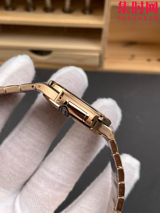 3K百达翡丽运动优雅系列 鹦鹉螺7118 全玫金钻圈玫瑰金盘 女士腕表 324一体机 商品图5