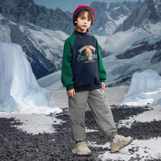 【MQD】冬季男大童户外露营工装休闲裤 商品图3