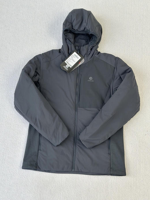 原单正品 KAILAS凯乐石AC80连帽棉服防泼水户外登山徒步男款，
颜色：矿石黑、月岩灰
尺码：m l xl xxl 商品图1