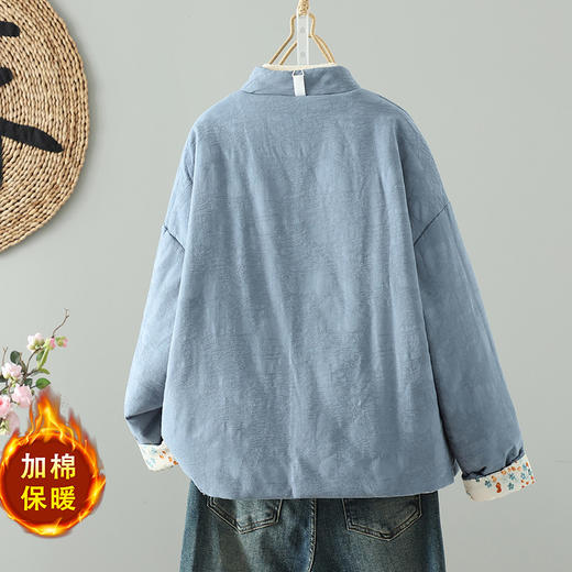 GYH 3706新中式复古双面穿棉衣改良唐装棉服外套夹棉 商品图3