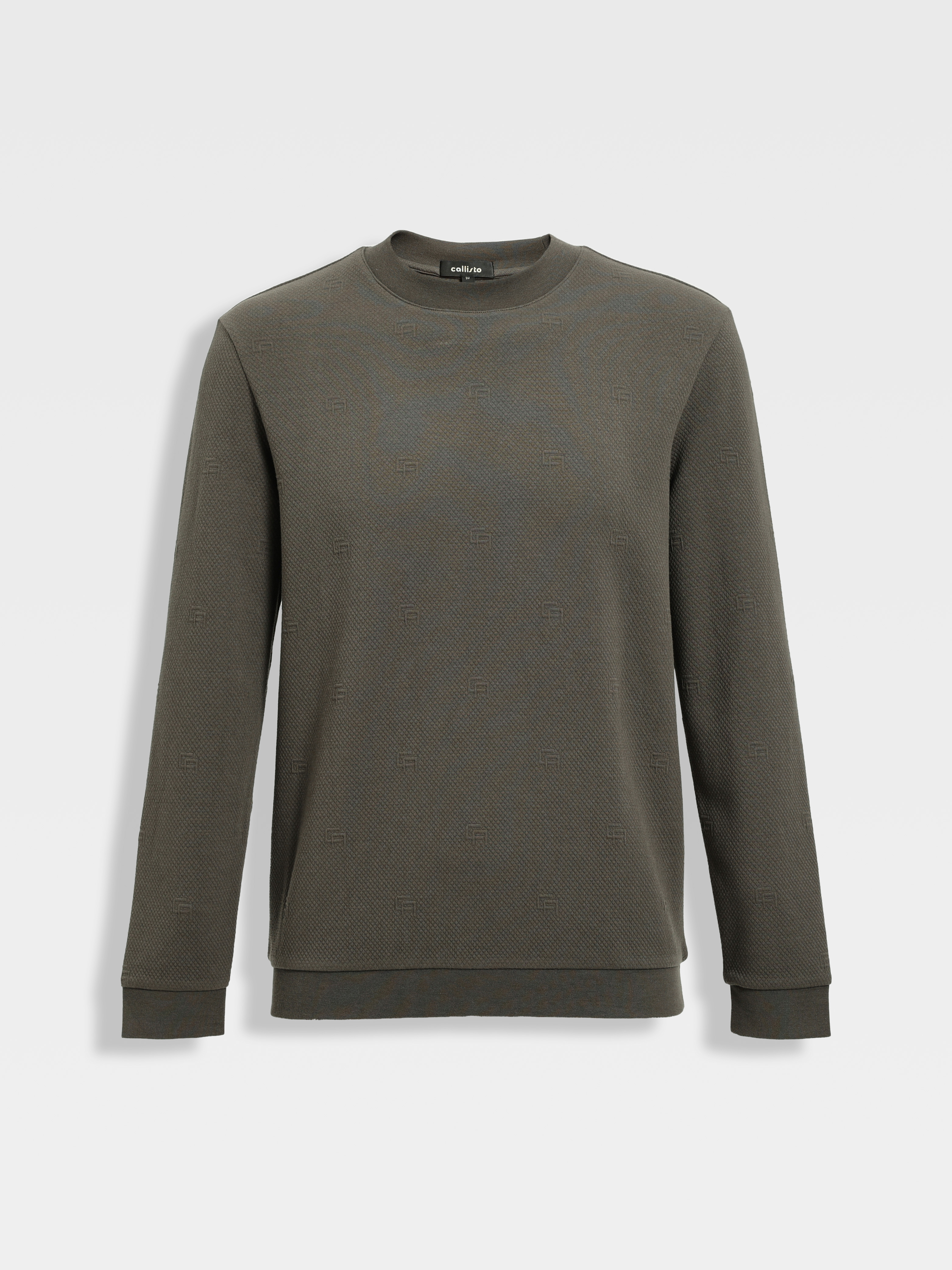 callisto橄榄绿莫代尔混纺卫衣