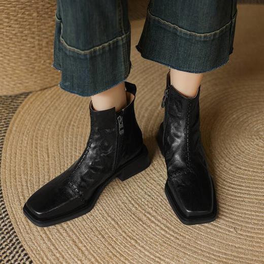 Echoyolo法式气质羊皮/牛皮短靴合集 | 穿十年都不过时，职场通勤王炸，轻松拿捏穿搭高级感【5-7天发货】 商品图10