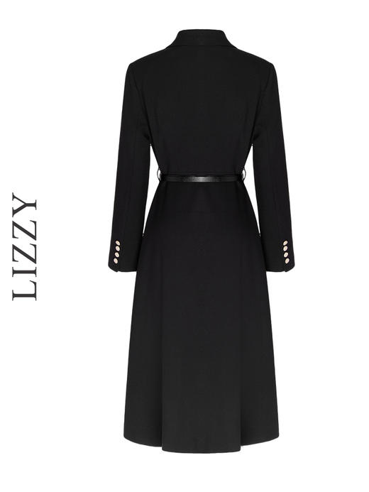 LIZZY经典优雅收腰气质知性长袖连衣裙秋季女8175 商品图1