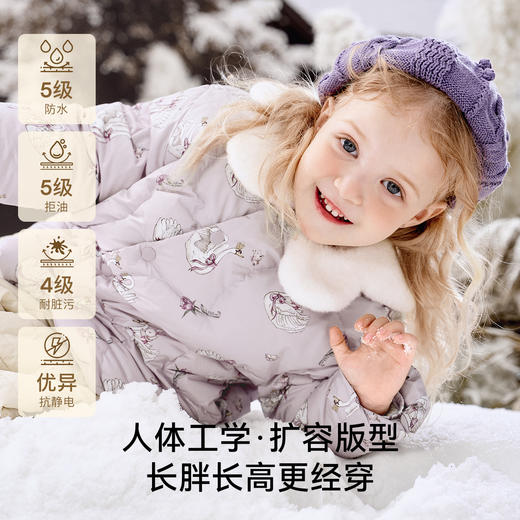 【宝宝服饰】嫚熙童装儿童轻薄羽绒服女宝95鹅绒女童冬季外出防风蓄热保暖外套 商品图5