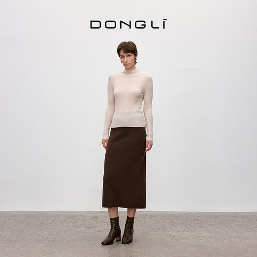 东黎 • 你本珍贵 万物共生-长袖 小山羊绒女士秋季半高领套衫 5473 商品图2