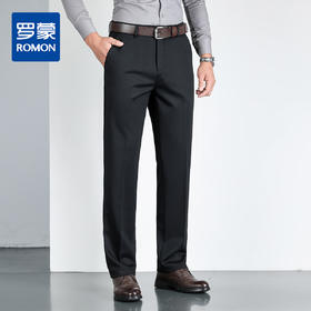 罗蒙秋冬休闲裤男士暖心系列爸爸装裤子四面高弹针织休闲裤耐磨不卡档长裤子