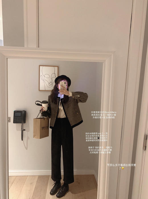 金蘑菇菇 斯嘉丽小香外套 / 内里加棉 英伦范~ 商品图7