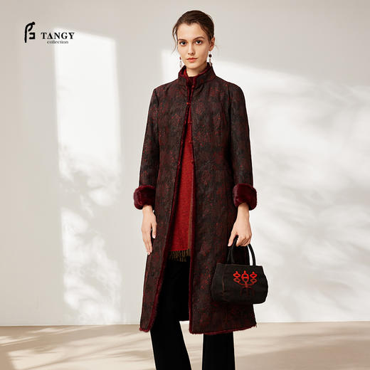 TANGYcollection2025冬季新品商场款中国风锦俗系列女棉服L254031 商品图0