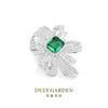 杜丽花园DULY GARDEN祖母绿花朵胸针11308ZG 商品缩略图2