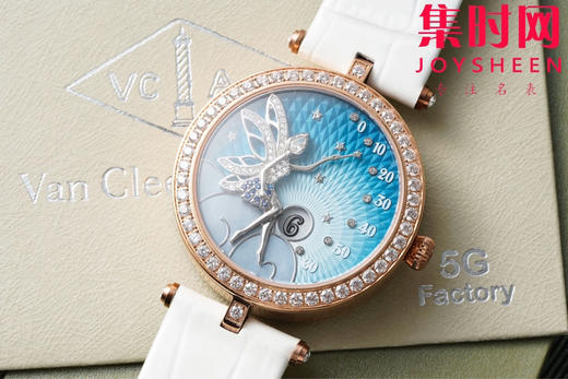 【侧面光圈】梵克雅宝新款诗意复杂功能系列 Lady Féerie女士石英腕表 象征喜悦与希望的仙子和芭蕾舞者 商品图2