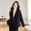 双面呢子大衣短款，西装领通勤简约气质减龄毛呢外套HR-SHIY2612 商品缩略图2