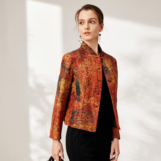 TANGYcollection2025冬季新品商场款中国风锦俗女士短外套L254027 商品图3