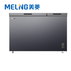 美菱 冰柜 BCD-302DTCS 302升 双温 pcm内胆 AI减霜 直冷 定频 一级能效 星空灰