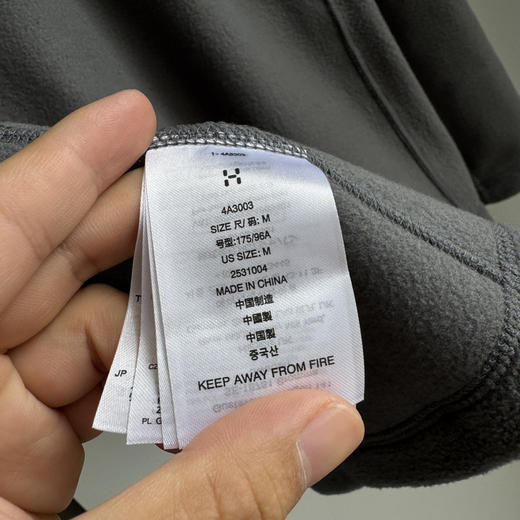 原单Haglöfs火柴棍zip户外男款保暖抓绒衣上衣1023 商品图11