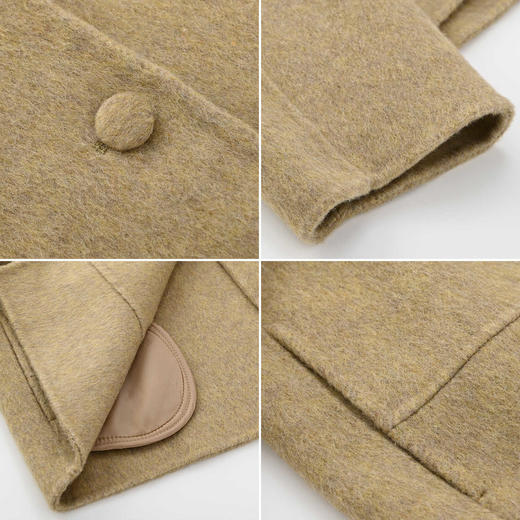 女装圆领宽松阔版羊毛短款双面呢外套-657F5242005 商品图2