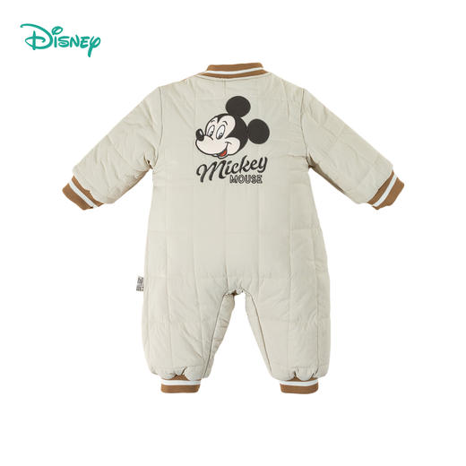 迪士尼夹棉保暖秋冬新款男宝米奇刺绣连体衣户外防风保暖哈衣爬爬服ZD4EL033 商品图5