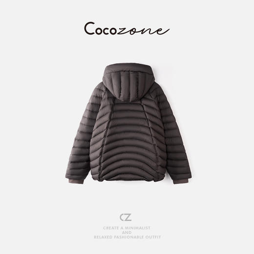 COCO ZONE 刘一一 “大白鹅”拉链口袋连帽温暖感羽绒服 CD2A2085 商品图1