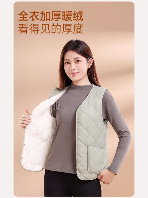 【10A抗菌绵羊毛❗️防水耐脏保暖还不闷】2025轻薄保暖马甲加厚秋冬大码新款修身羊羔绒背心坎肩情侣。hb 商品图0