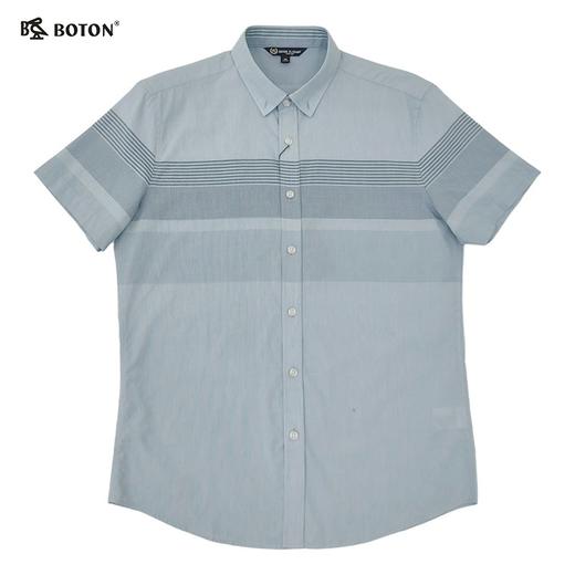 波顿男士条纹短袖衬衫MS068224Z 商品图1