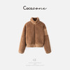 COCO ZONE 刘一一 “凛冬外套”老钱风拉链立领复古外套CD1A1433 商品缩略图0