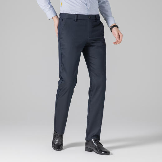 罗蒙秋冬款男士休闲裤磨毛内里不易掉色舒适上班通勤休闲长裤子男 商品图4