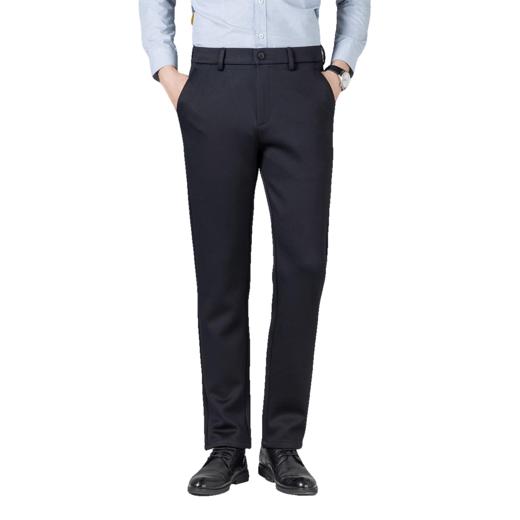 罗蒙秋冬款男士休闲裤针织四面高弹裤子舒适百搭直筒版型修饰腿型长裤子男 商品图5