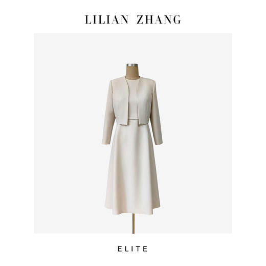 定制—静奢风 —都市摩登—醋酸短款无领轻奢设计师百搭外套 2505012 商品图3