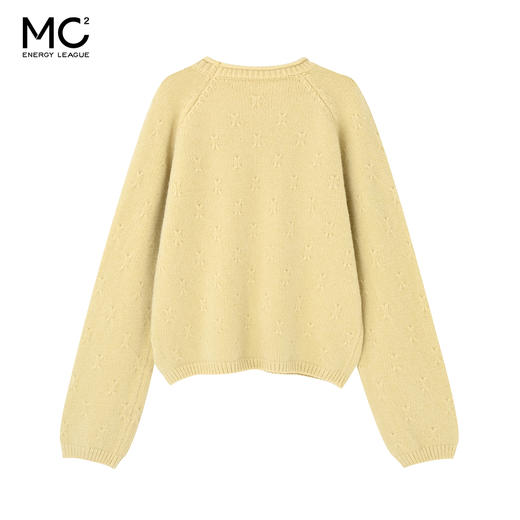 女装圆领钩花净色毛衣-3120M5241029 商品图4